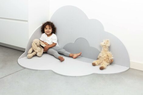 Playmat – Head in the clouds (L) – Pearl Grey