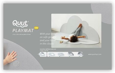 Playmat – Head in the clouds (L) – Pearl Grey