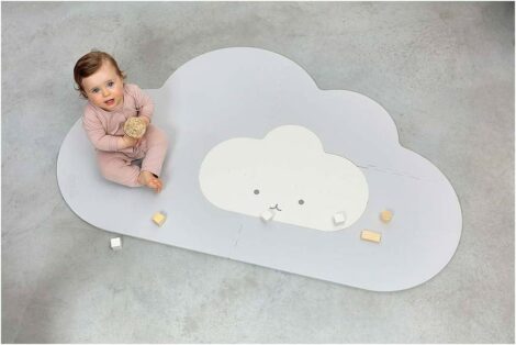 Playmat – Head in the clouds (S) – Pearl Grey